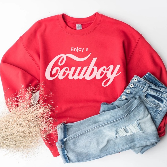 "Enjoy a Cowboy" Crewneck - Picture 2 of 2